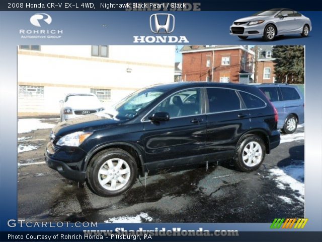 2008 Honda CR-V EX-L 4WD in Nighthawk Black Pearl