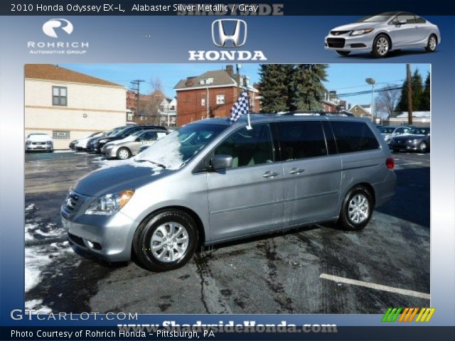 2010 Honda Odyssey EX-L in Alabaster Silver Metallic