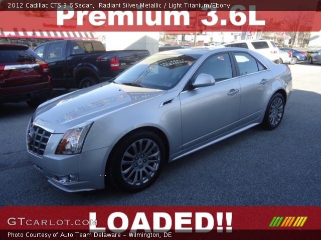 2012 Cadillac CTS 3.6 Sedan in Radiant Silver Metallic