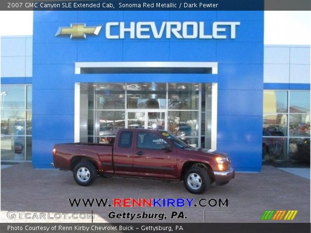 2007 GMC Canyon SLE Extended Cab in Sonoma Red Metallic