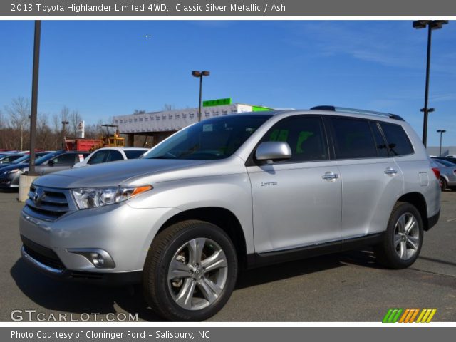 2013 Toyota Highlander Limited 4WD in Classic Silver Metallic