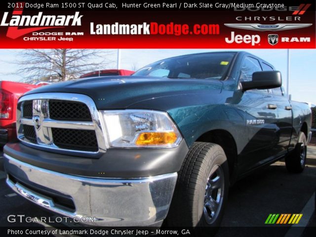 2011 Dodge Ram 1500 ST Quad Cab in Hunter Green Pearl