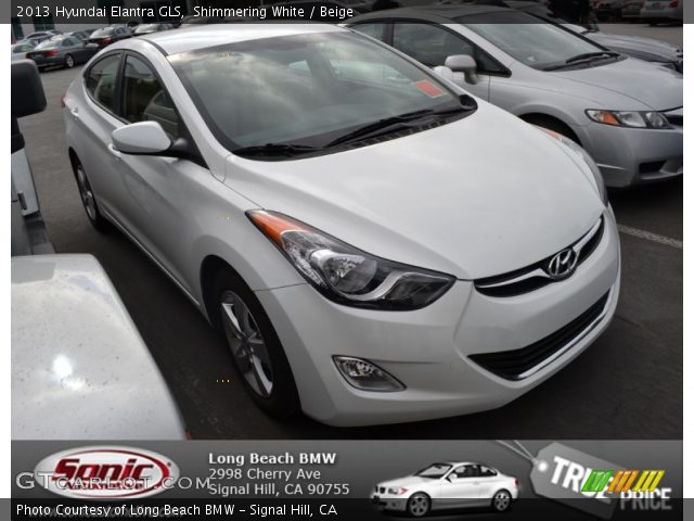 2013 Hyundai Elantra GLS in Shimmering White