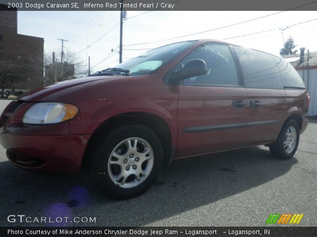 2003 Dodge Caravan SE in Inferno Red Tinted Pearl