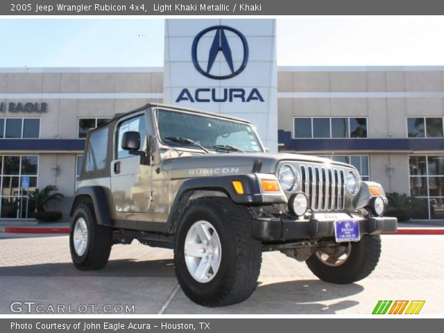 2005 Jeep Wrangler Rubicon 4x4 in Light Khaki Metallic