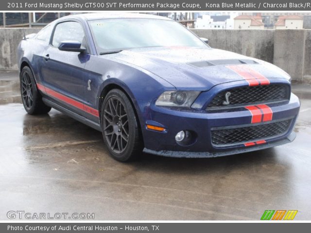 2011 Ford Mustang Shelby GT500 SVT Performance Package Coupe in Kona Blue Metallic