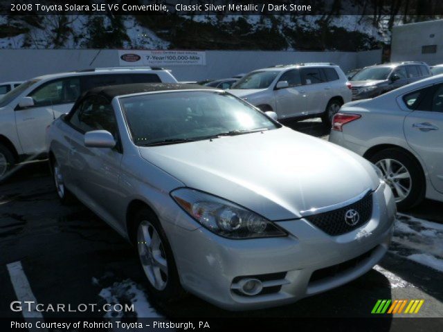 2008 Toyota Solara SLE V6 Convertible in Classic Silver Metallic