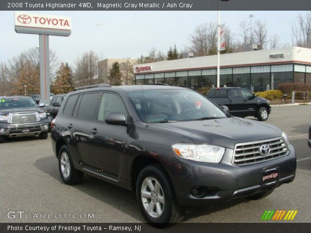 2008 Toyota Highlander 4WD in Magnetic Gray Metallic
