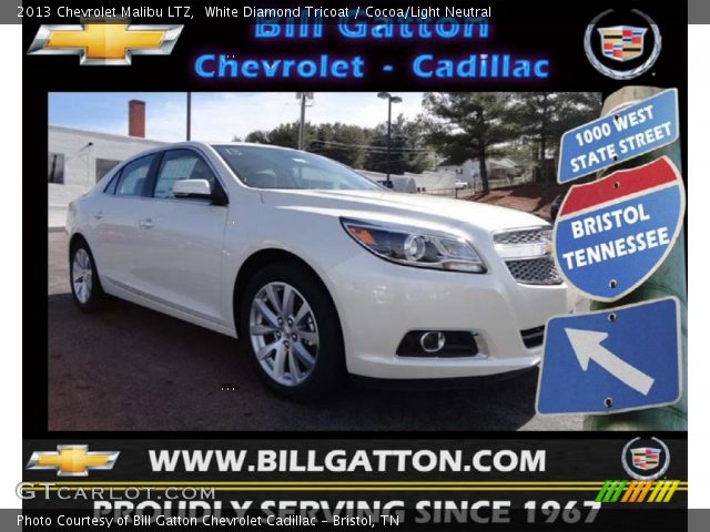 2013 Chevrolet Malibu LTZ in White Diamond Tricoat