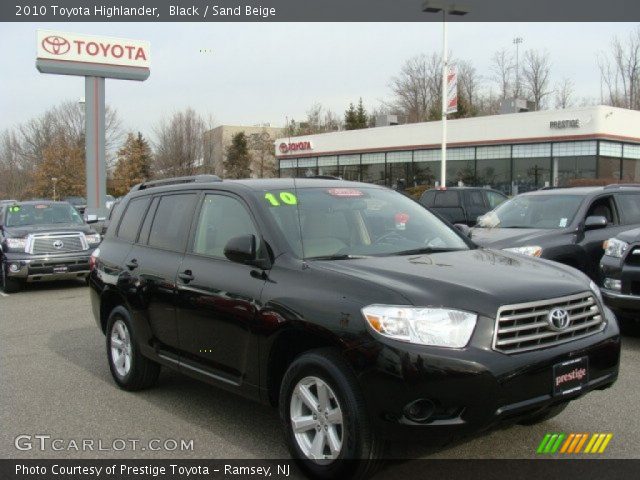 2010 Toyota Highlander  in Black