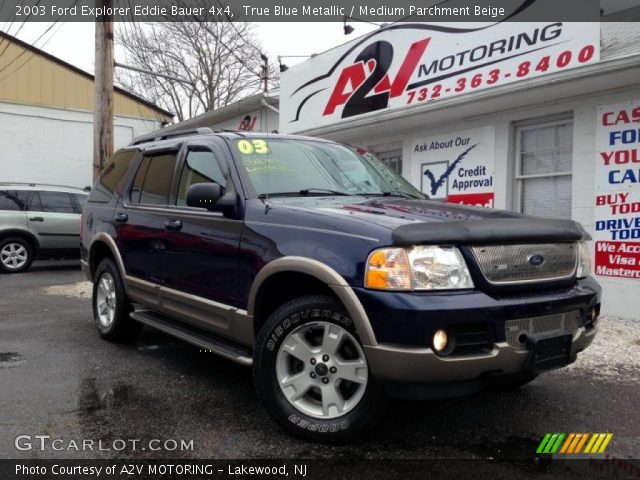 2003 Ford Explorer Eddie Bauer 4x4 in True Blue Metallic