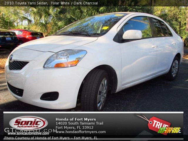2010 Toyota Yaris Sedan in Polar White