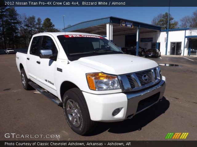 2012 Nissan Titan Pro-4X Crew Cab 4x4 in Blizzard White