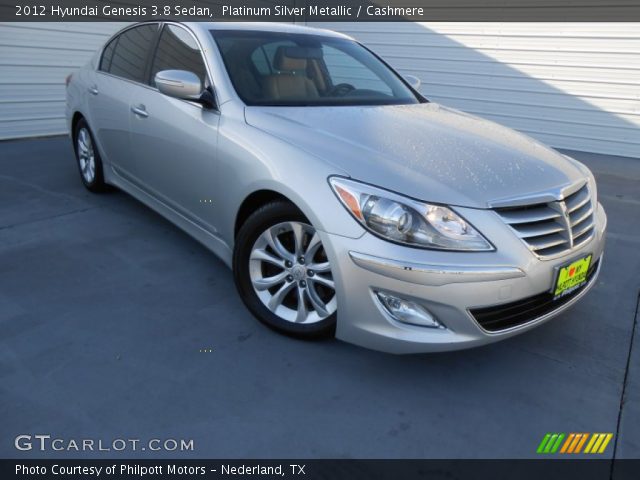 2012 Hyundai Genesis 3.8 Sedan in Platinum Silver Metallic