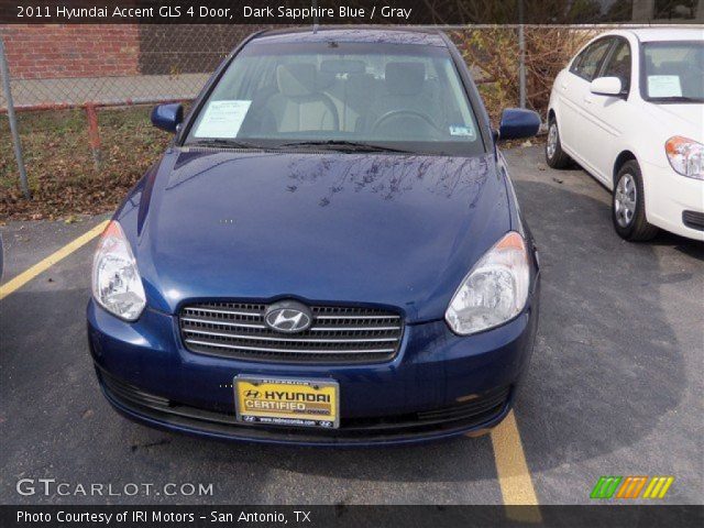 2011 Hyundai Accent GLS 4 Door in Dark Sapphire Blue