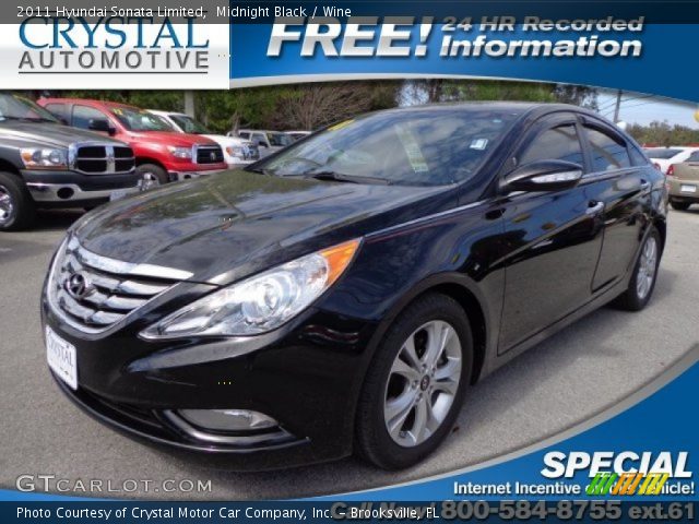 2011 Hyundai Sonata Limited in Midnight Black