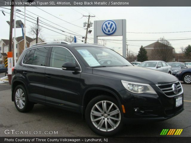 2010 Volkswagen Tiguan SEL 4Motion in Deep Black Metallic