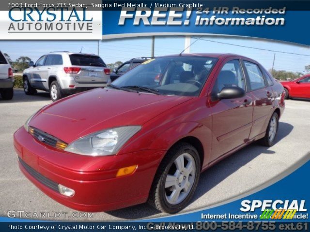 2003 Ford Focus ZTS Sedan in Sangria Red Metallic