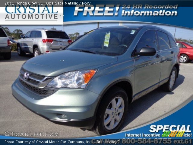 2011 Honda CR-V SE in Opal Sage Metallic