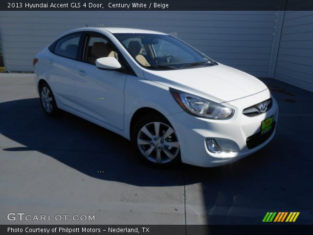 2013 Hyundai Accent GLS 4 Door in Century White