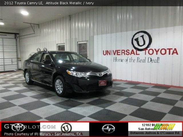 2012 Toyota Camry LE in Attitude Black Metallic