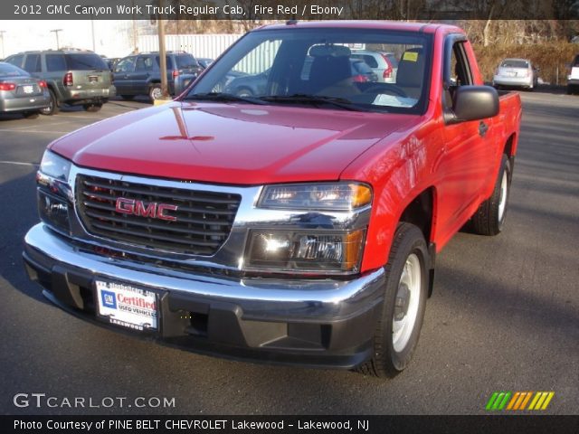 2012 GMC Canyon Work Truck Regular Cab in Fire Red