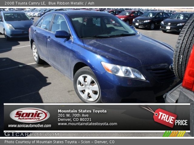 2008 Toyota Camry LE in Blue Ribbon Metallic