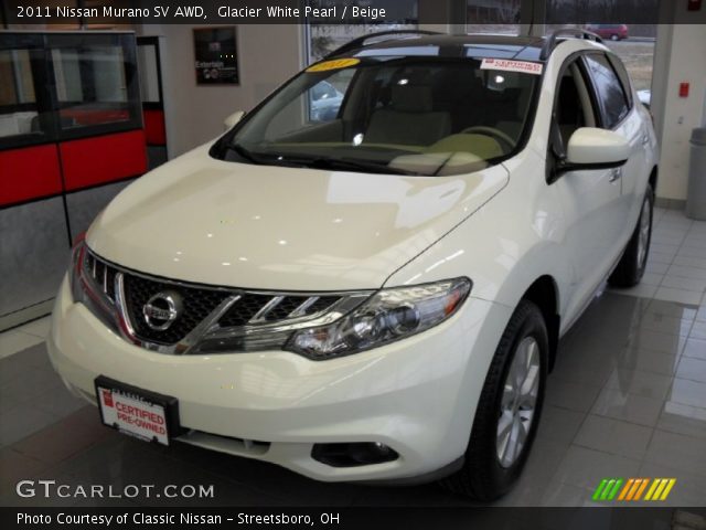 2011 Nissan Murano SV AWD in Glacier White Pearl