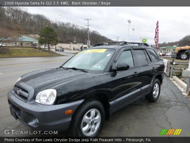 2006 Hyundai Santa Fe GLS 3.5 4WD in Black Obsidian