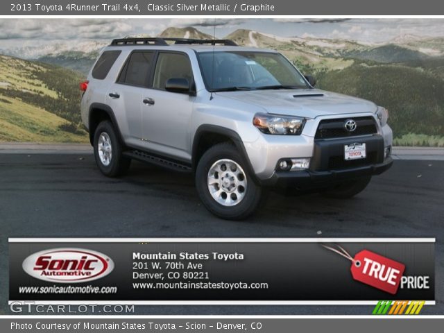 2013 Toyota 4Runner Trail 4x4 in Classic Silver Metallic