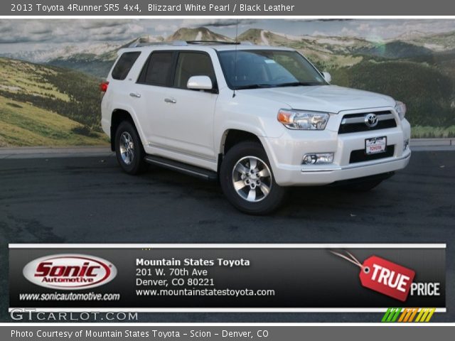 2013 Toyota 4Runner SR5 4x4 in Blizzard White Pearl