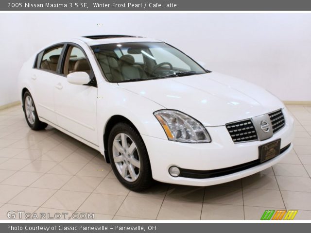 2005 Nissan Maxima 3.5 SE in Winter Frost Pearl