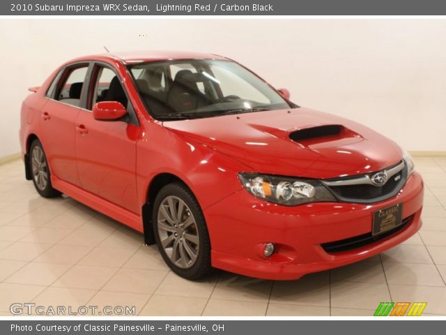 2010 Subaru Impreza WRX Sedan in Lightning Red