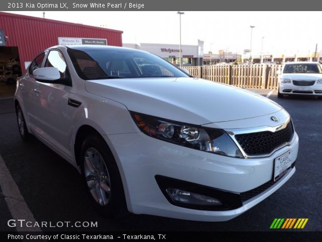 2013 Kia Optima LX in Snow White Pearl