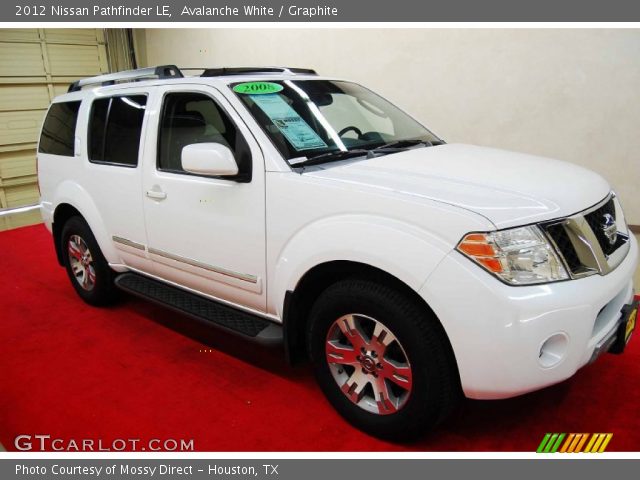 2012 Nissan Pathfinder LE in Avalanche White