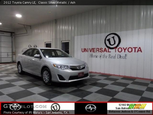 2012 Toyota Camry LE in Classic Silver Metallic