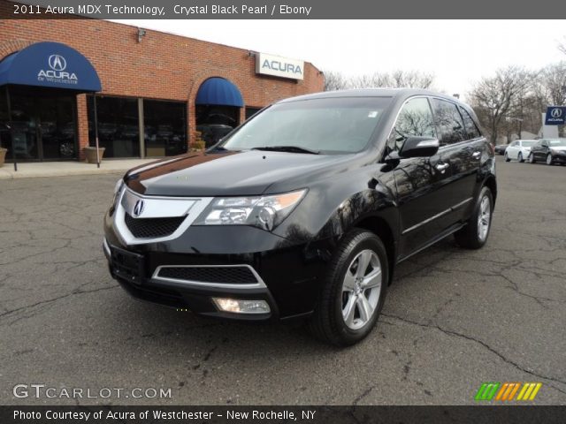2011 Acura MDX Technology in Crystal Black Pearl