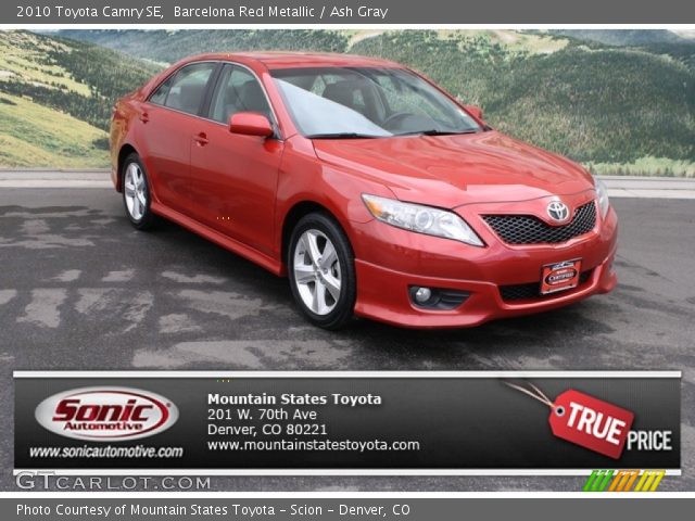 2010 Toyota Camry SE in Barcelona Red Metallic