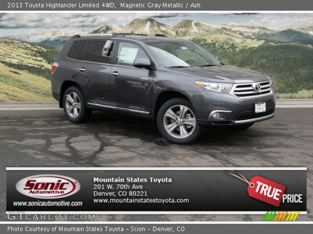 2013 Toyota Highlander Limited 4WD in Magnetic Gray Metallic