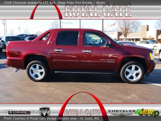 2008 Chevrolet Avalanche LTZ 4x4 in Deep Ruby Red Metallic