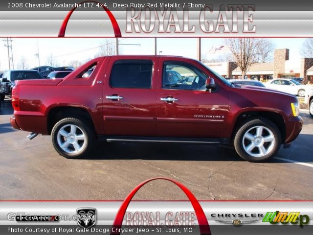 2008 Chevrolet Avalanche LTZ 4x4 in Deep Ruby Red Metallic