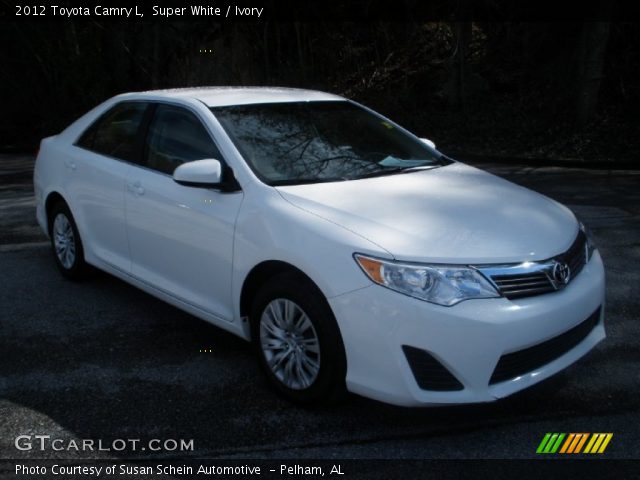 2012 Toyota Camry L in Super White
