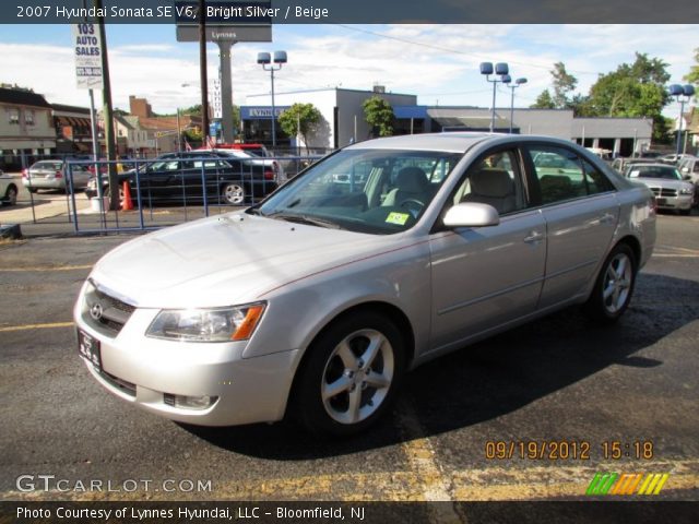 2007 Hyundai Sonata SE V6 in Bright Silver