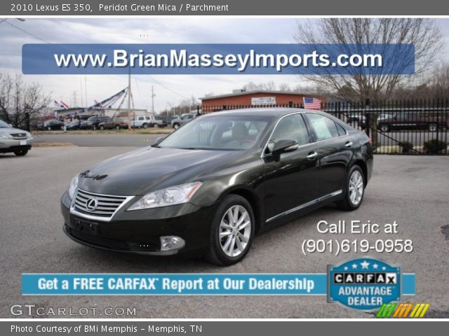 2010 Lexus ES 350 in Peridot Green Mica