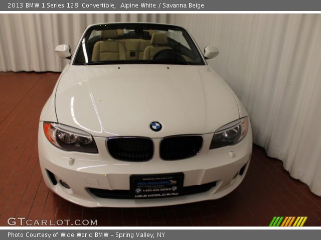 2013 BMW 1 Series 128i Convertible in Alpine White