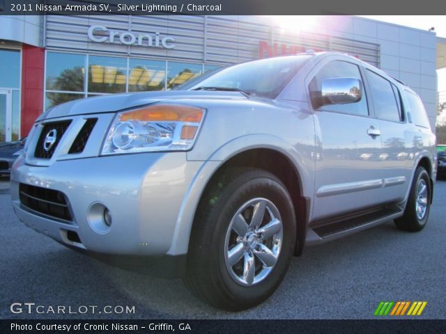 2011 Nissan Armada SV in Silver Lightning