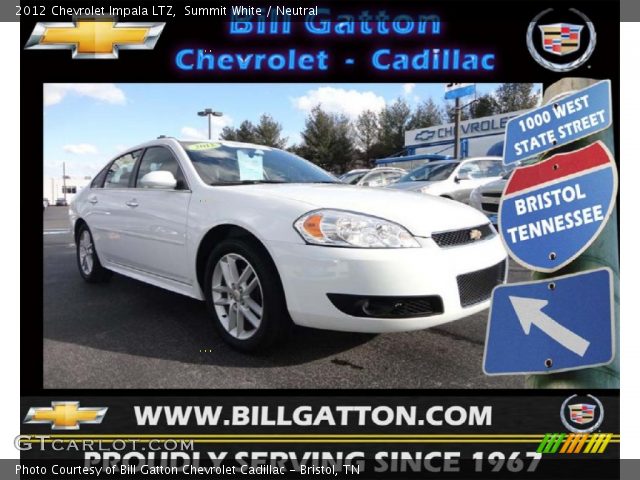 2012 Chevrolet Impala LTZ in Summit White