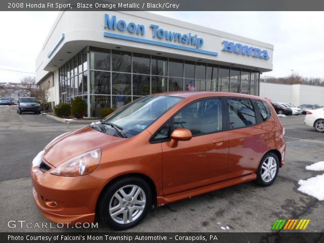 2008 Honda Fit Sport in Blaze Orange Metallic