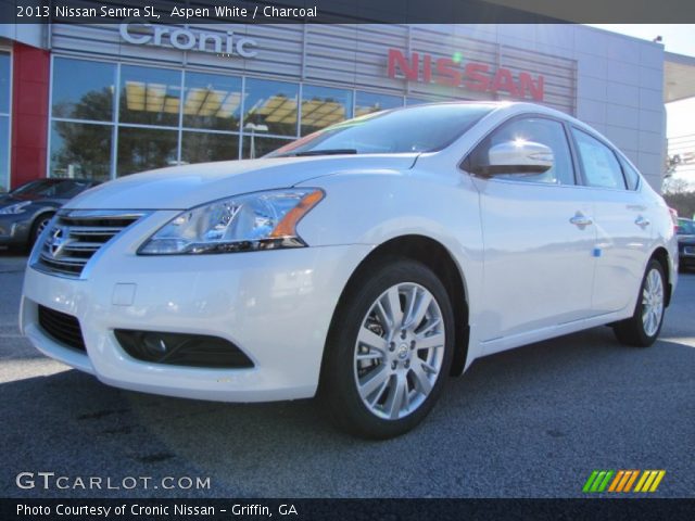 2013 Nissan Sentra SL in Aspen White