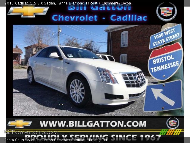 2013 Cadillac CTS 3.0 Sedan in White Diamond Tricoat
